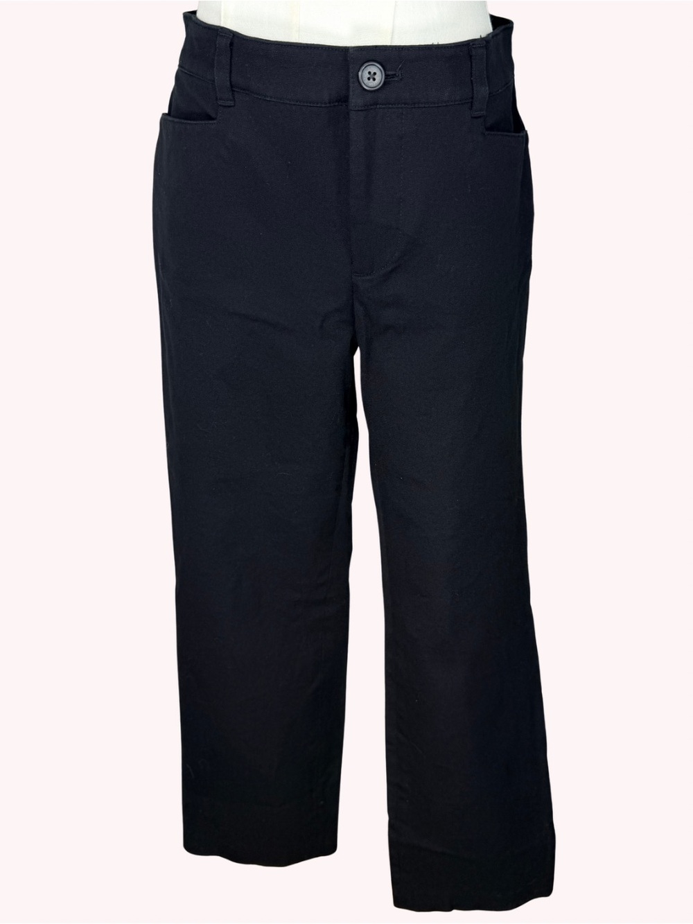 Lauren Ralph Lauren Catlin Black Straight Leg Stretch Pants Trouser